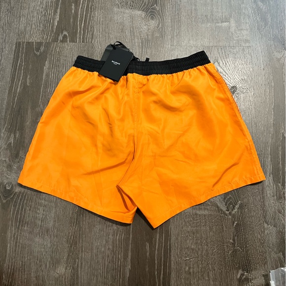BALMAIN***Orange Logo Men’s Swim Shorts***Med. $630 - Picture 5 of 6